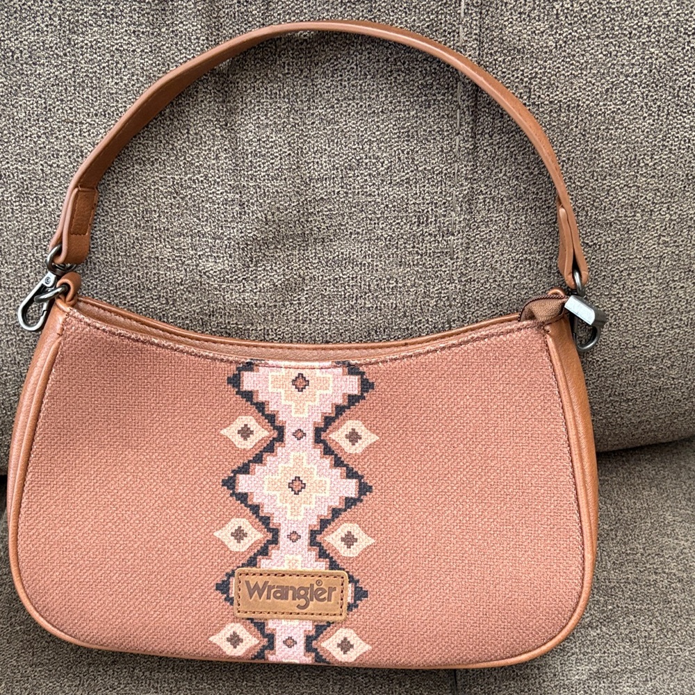 Wrangler Brown Geometric Women's Shoulder Bag